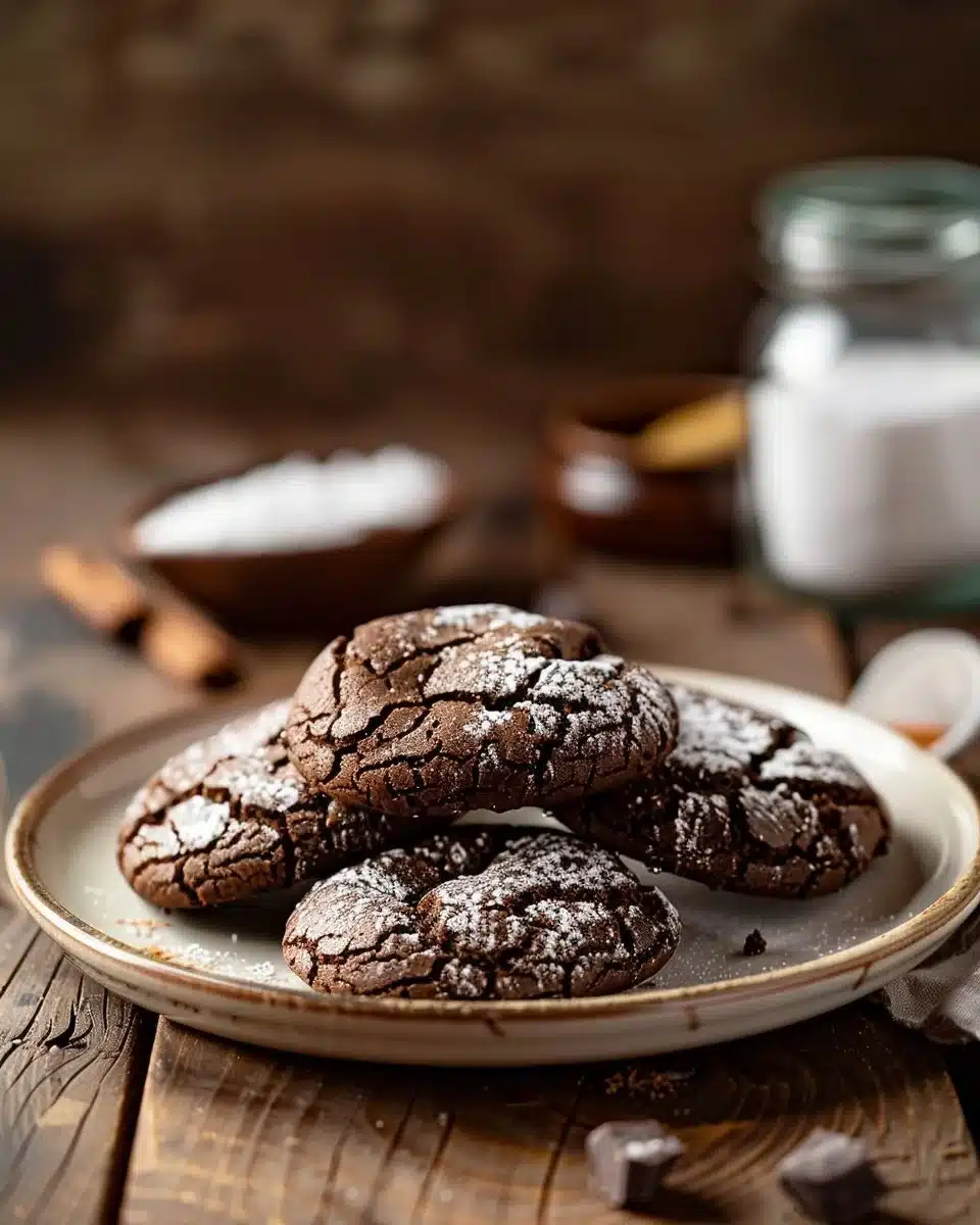 Chocolate Crinkle Cookies