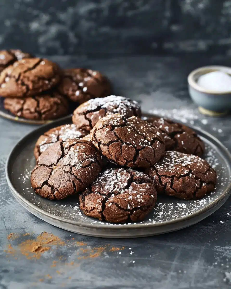 Chocolate Crinkle Cookies