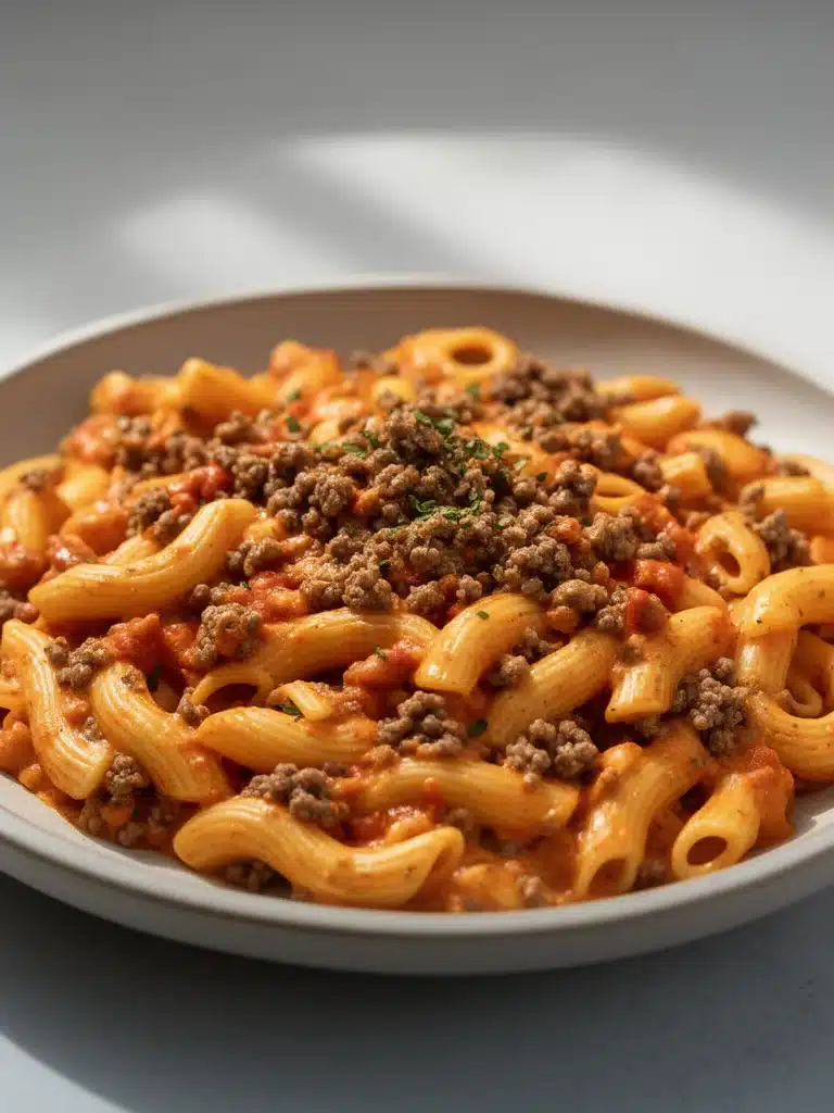 Creamy Rotel Pasta with Ground Beef for Cozy Weeknight Dinners