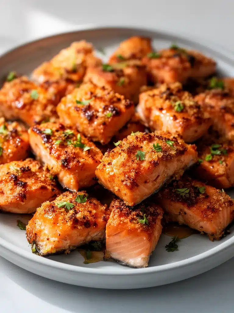 Crispy Bang Bang Salmon Bites