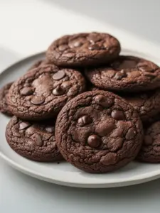 Delicious easy brownie cookies with a rich chocolate texture