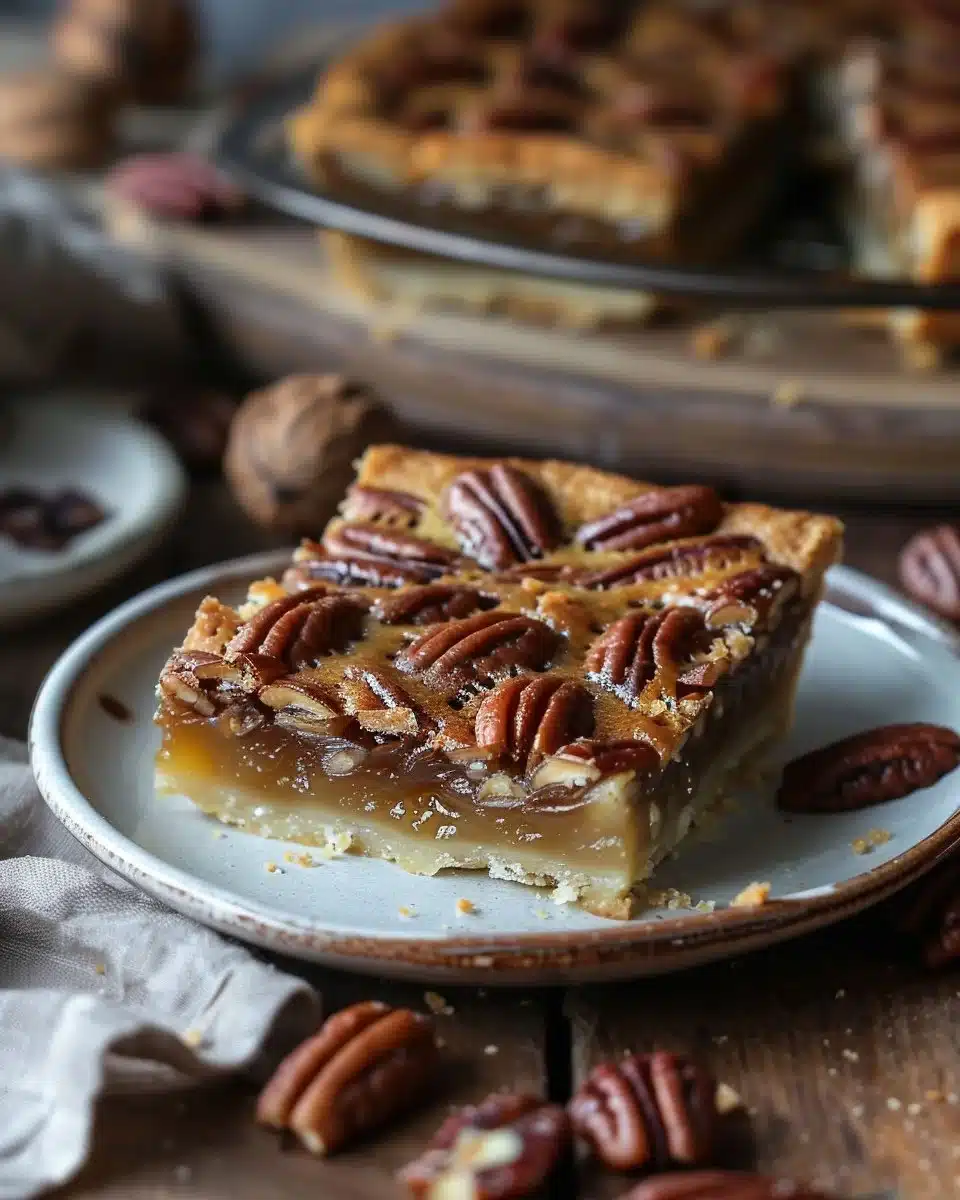 Easy Lazy Girl Pecan Pie Bars For The Perfect Dessert
