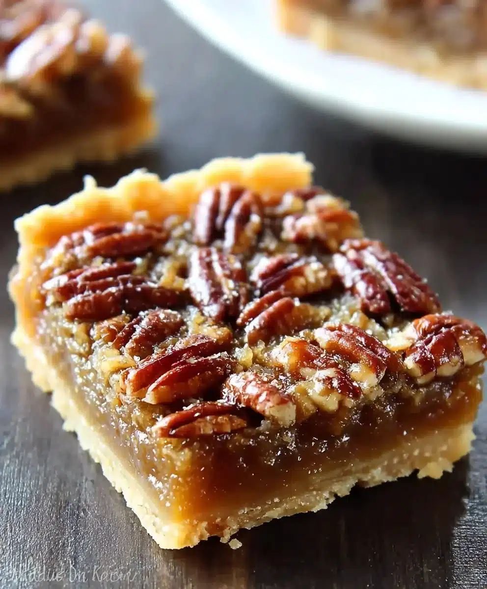 Easy Lazy Girl Pecan Pie Bars For The Perfect Dessert