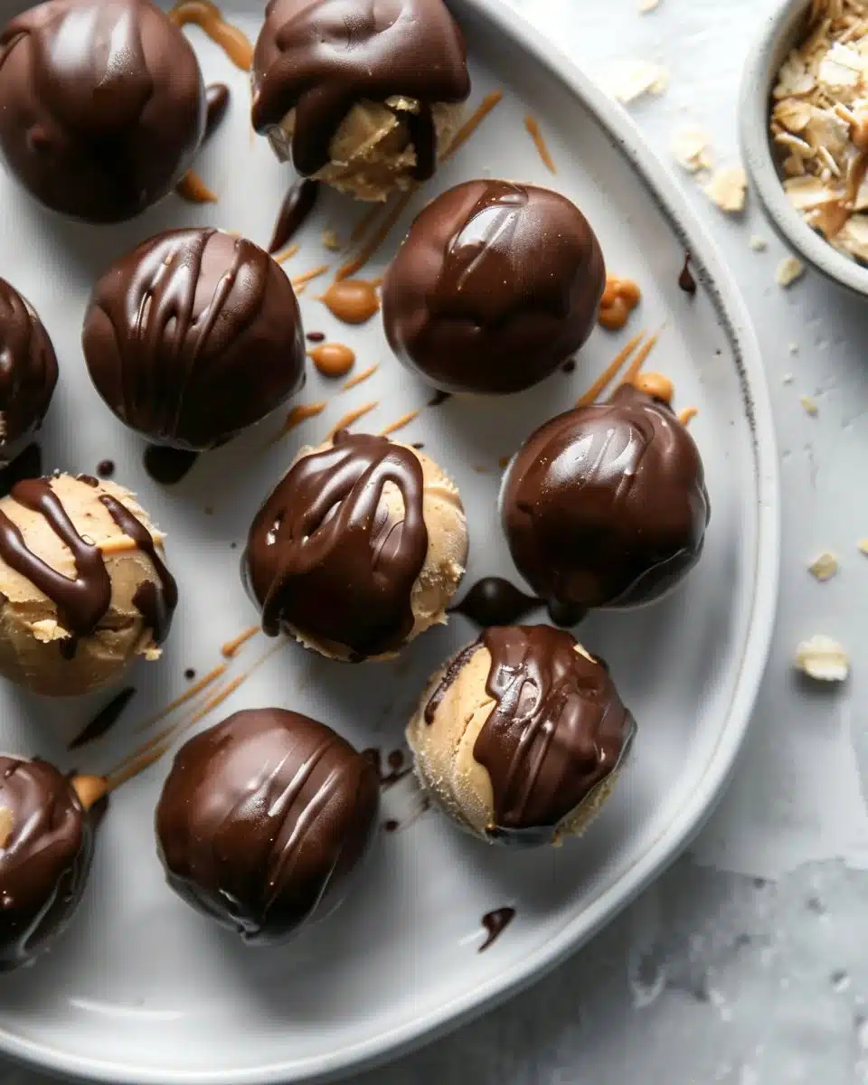 Frozen Greek Yogurt Peanut Butter Bites