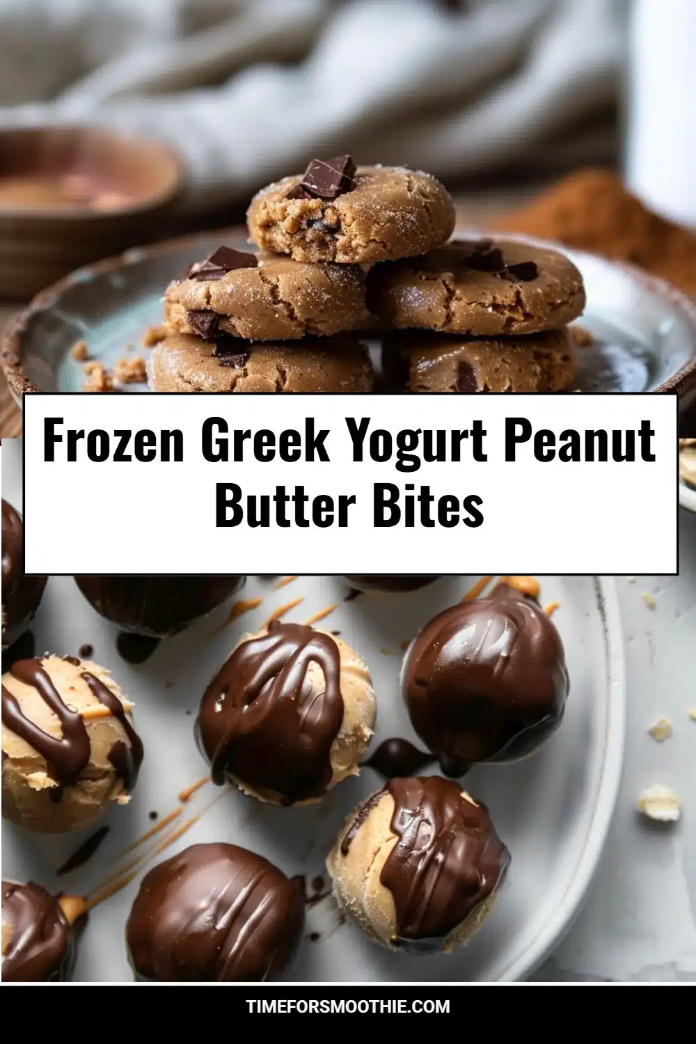Frozen Greek Yogurt Peanut Butter Bites