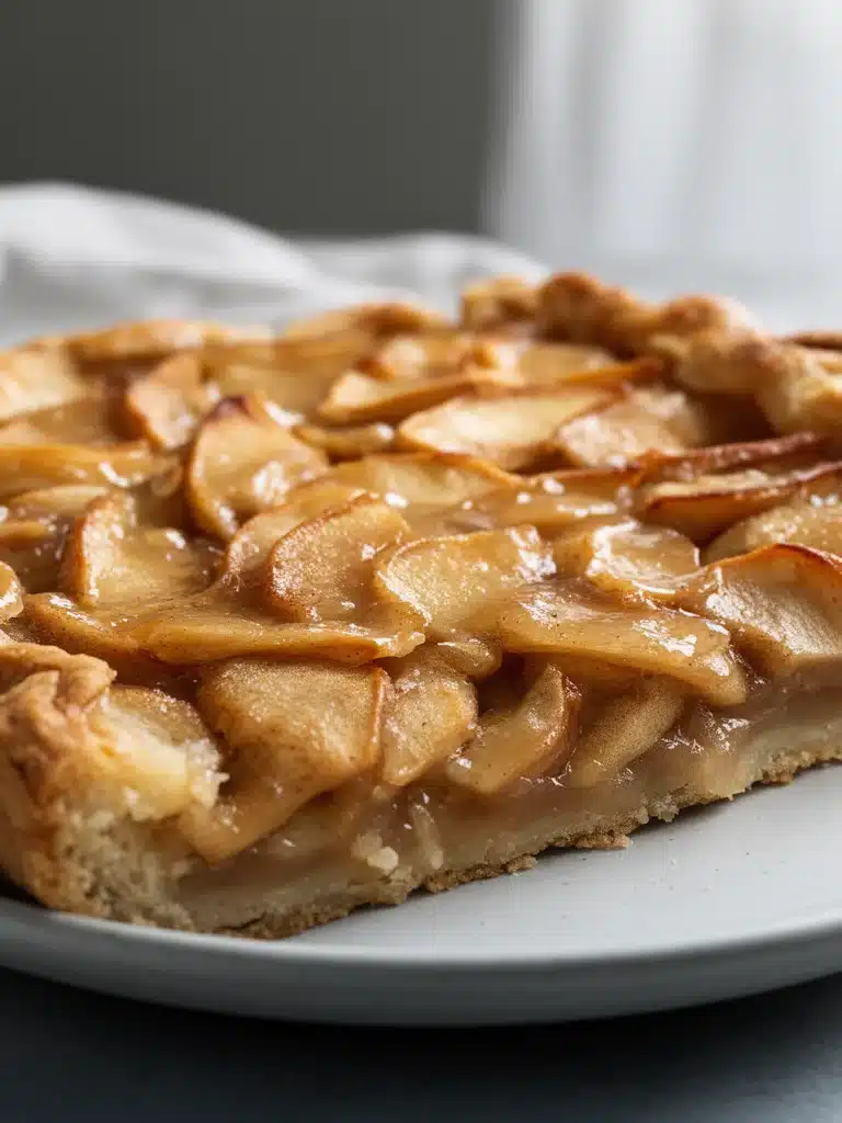 Glazed Apple Slab Pie