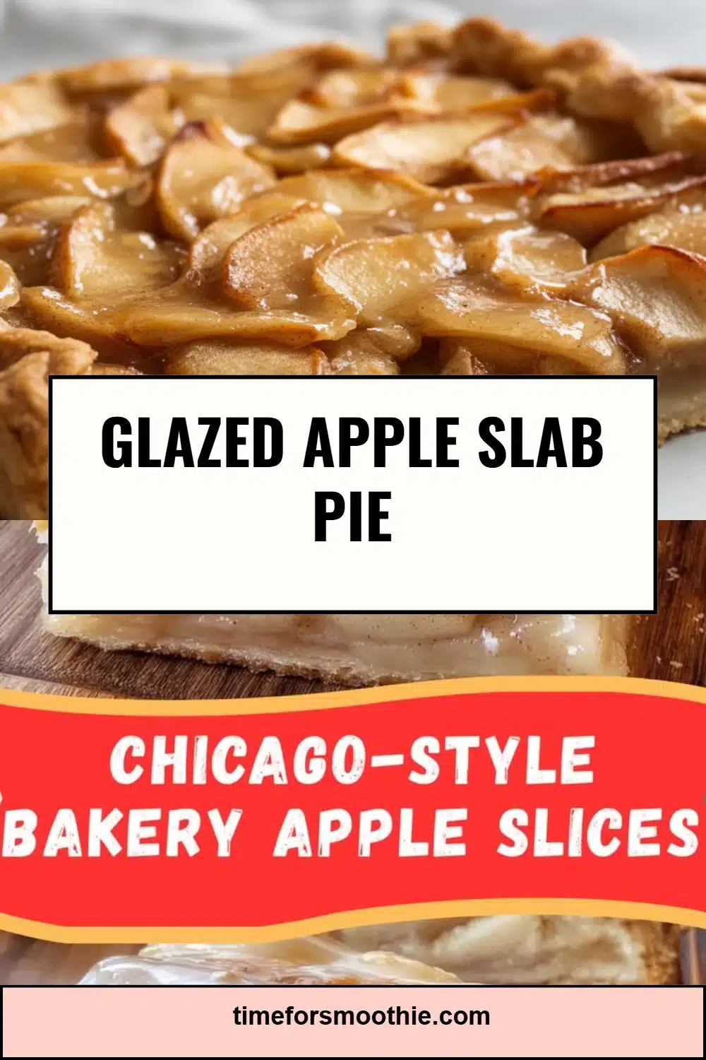 Glazed Apple Slab Pie
