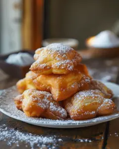 Delicious light and fluffy buttermilk beignets dusted with powdered sugar