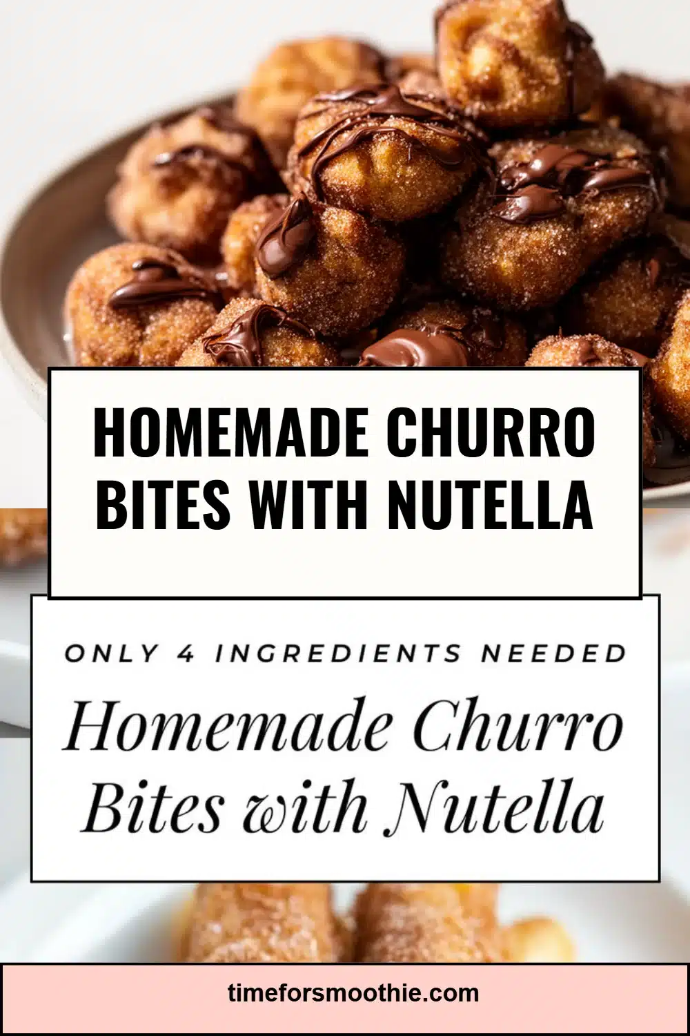 Homemade Churro Bites with Nutella
