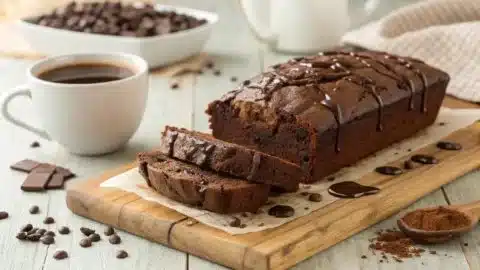Hot Fudge Brownie Bread