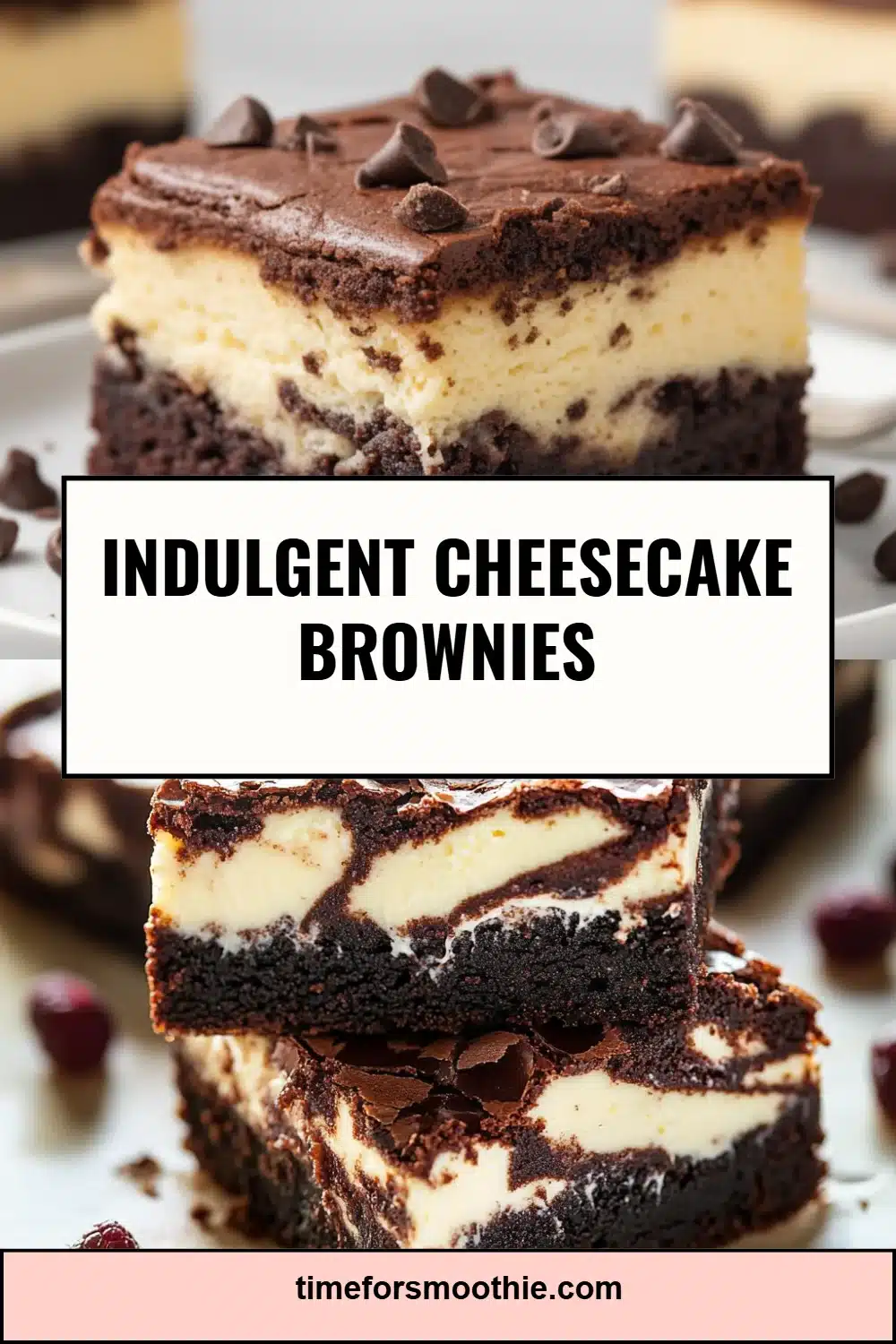 Indulgent Cheesecake Brownies