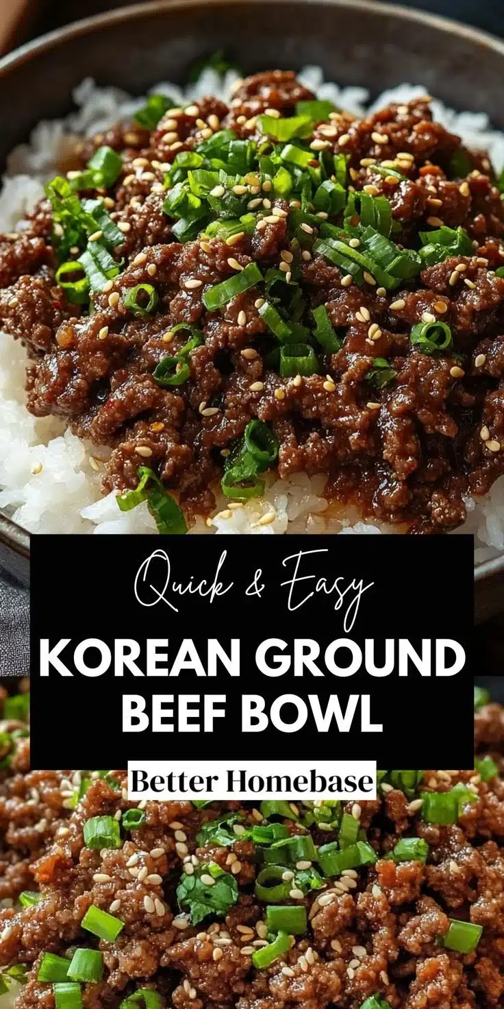 Korean Ground Beef Bowl