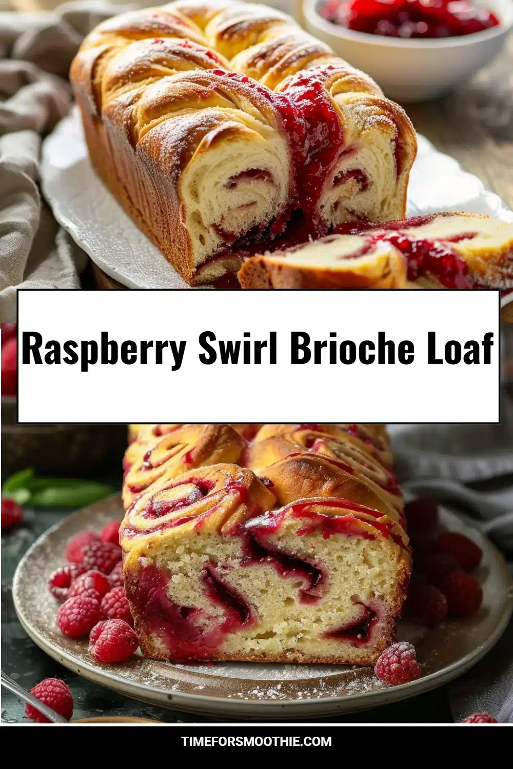 Raspberry Swirl Brioche Loaf