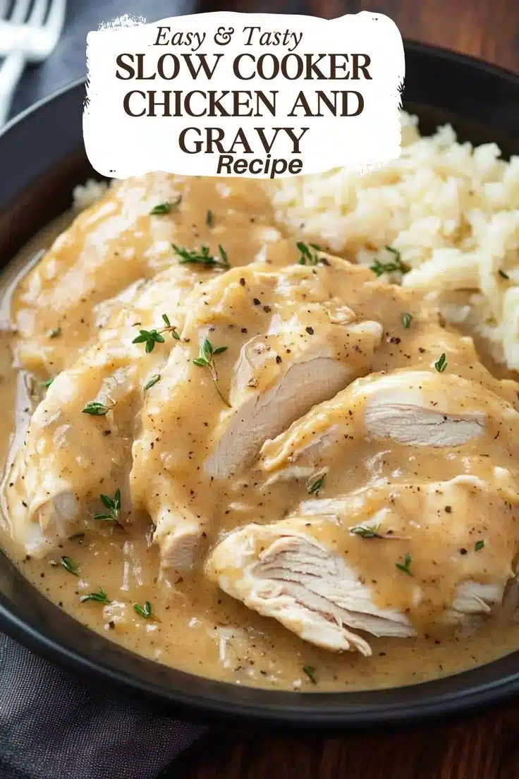 Slow Cooker Chicken and Gravy