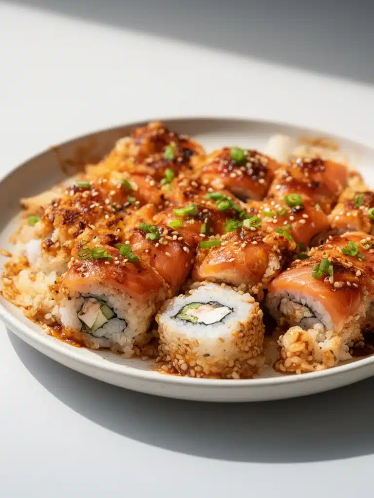 Spicy Salmon Sushi Bake Recipe