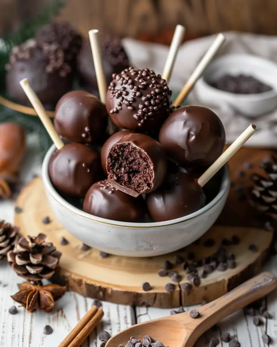Starbucks Copycat Chocolate Cake Pops