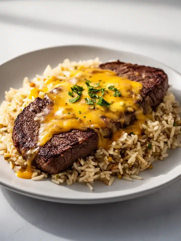 Steak Queso Rice