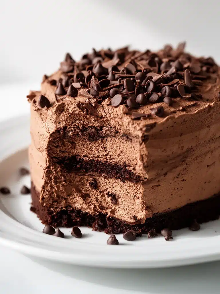 Triple Chocolate Mousse Cake