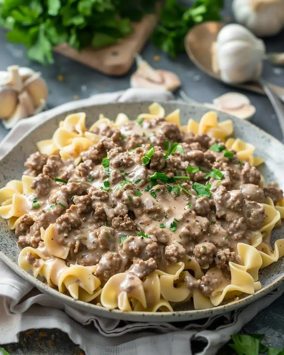 30-Minute Ground Beef Stroganoff