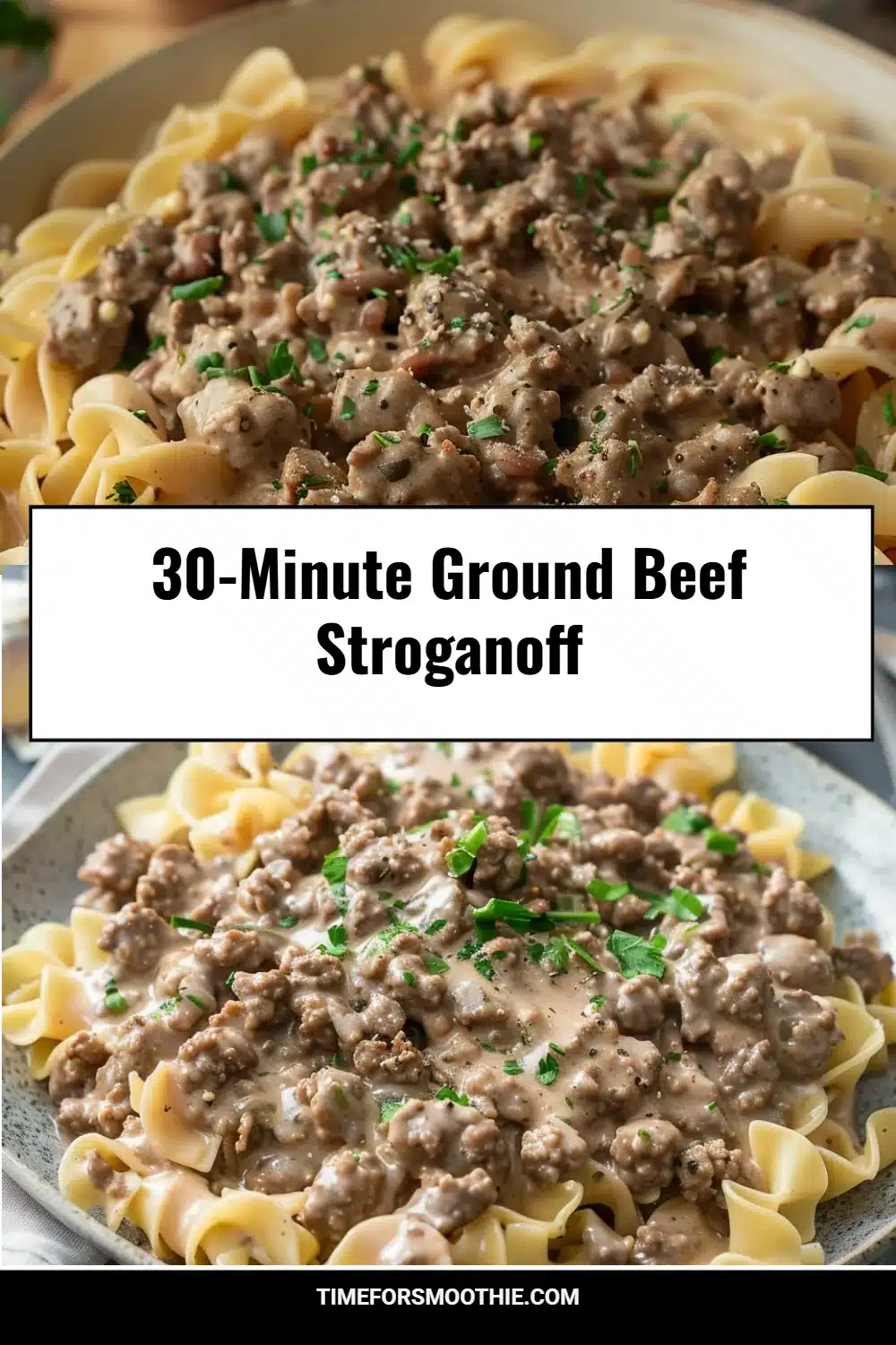 30-Minute Ground Beef Stroganoff