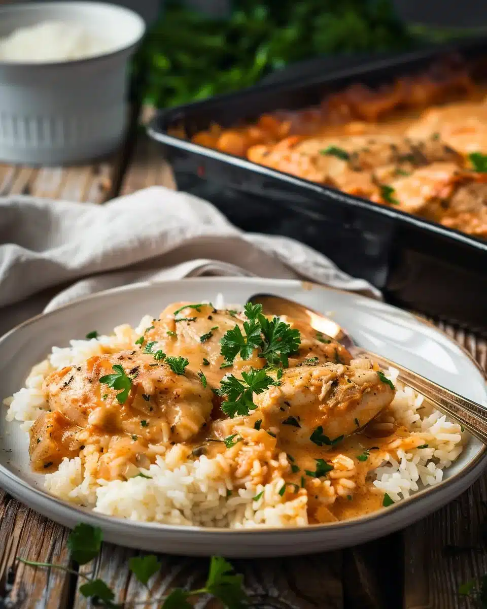 Best Smothered Chicken and Rice Recipe