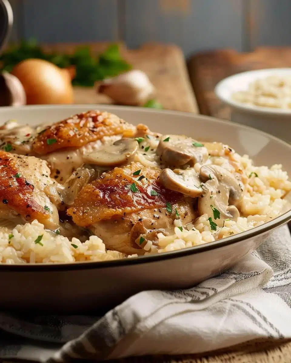 Best Smothered Chicken and Rice Recipe