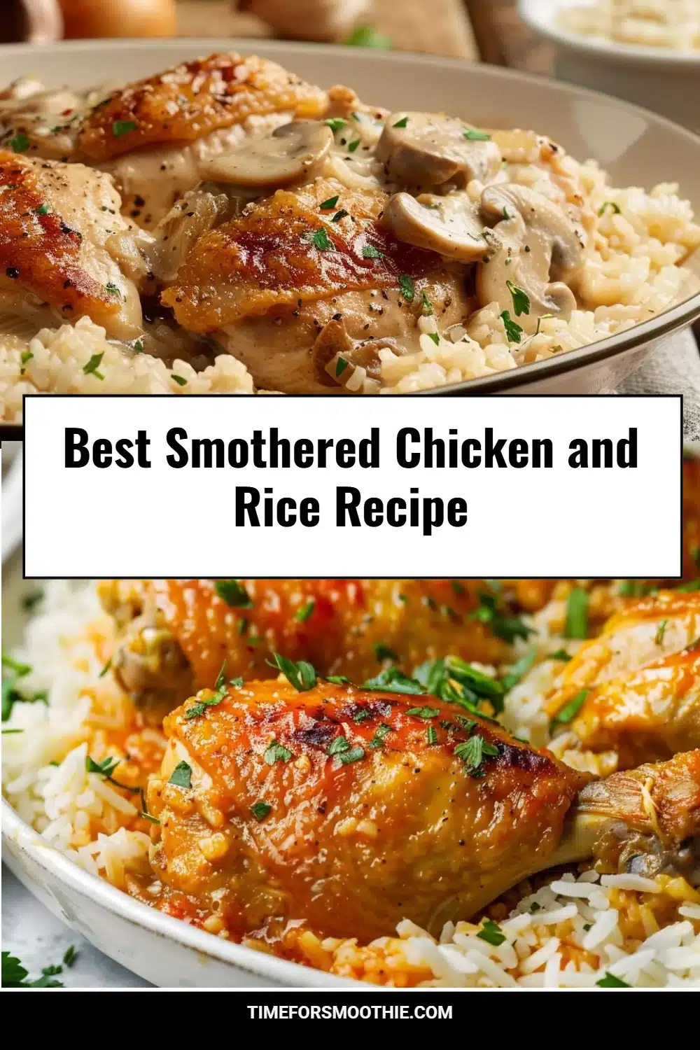 Best Smothered Chicken and Rice Recipe