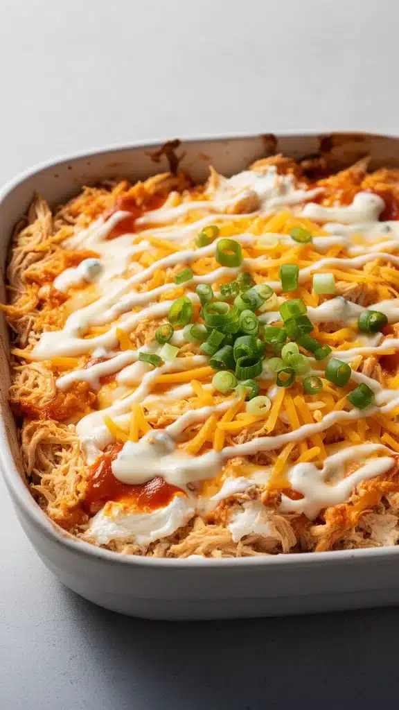 Buffalo Chicken Cheese Bake