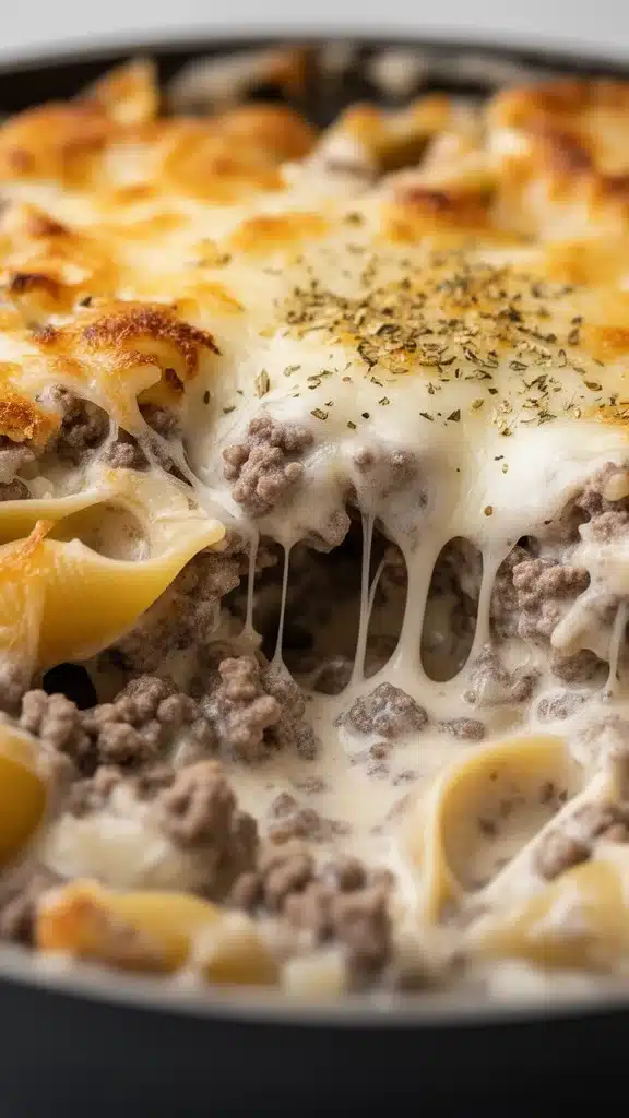 Creamy Beef and Shells