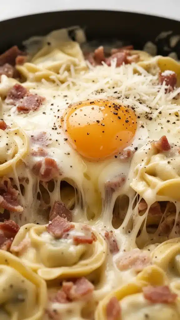 Creamy Tortellini Carbonara