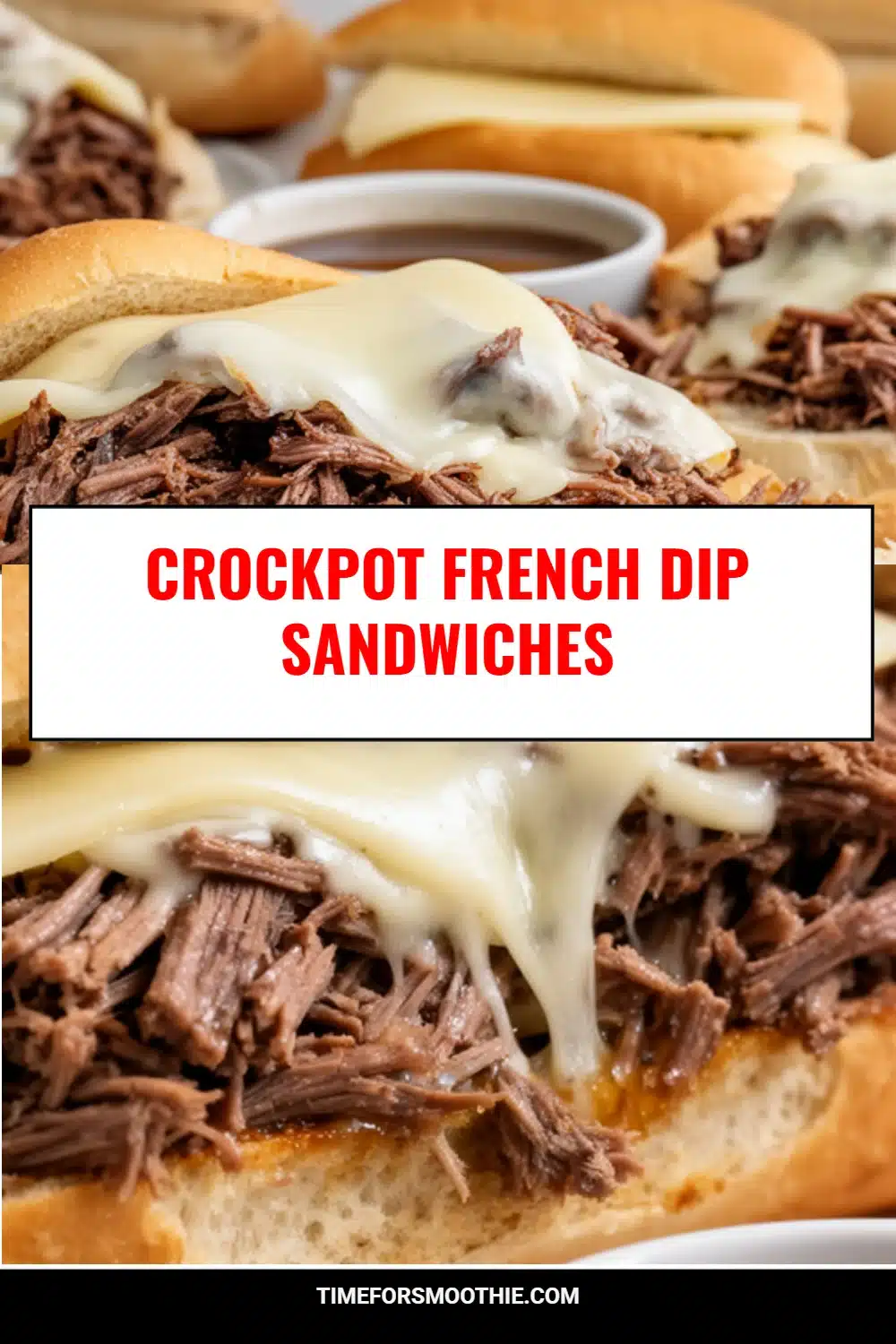 Crockpot French Dip Sandwiches