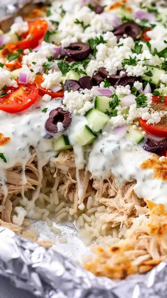 Dump-and-Bake Chicken Tzatziki Casserole