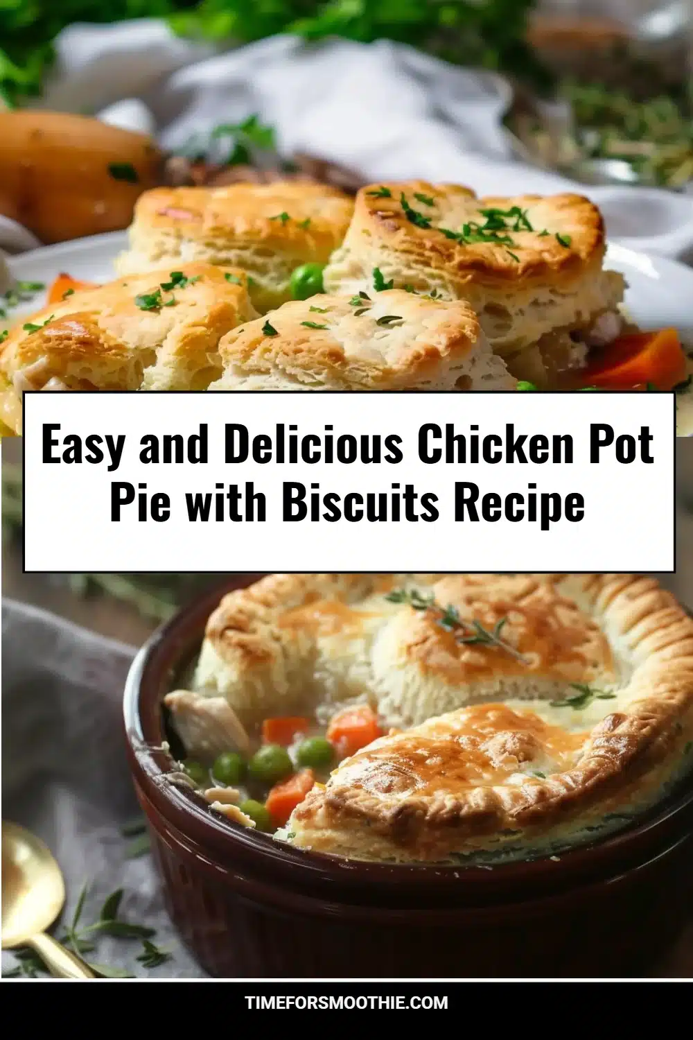 Easy and Delicious Chicken Pot Pie with Biscuits Recipe