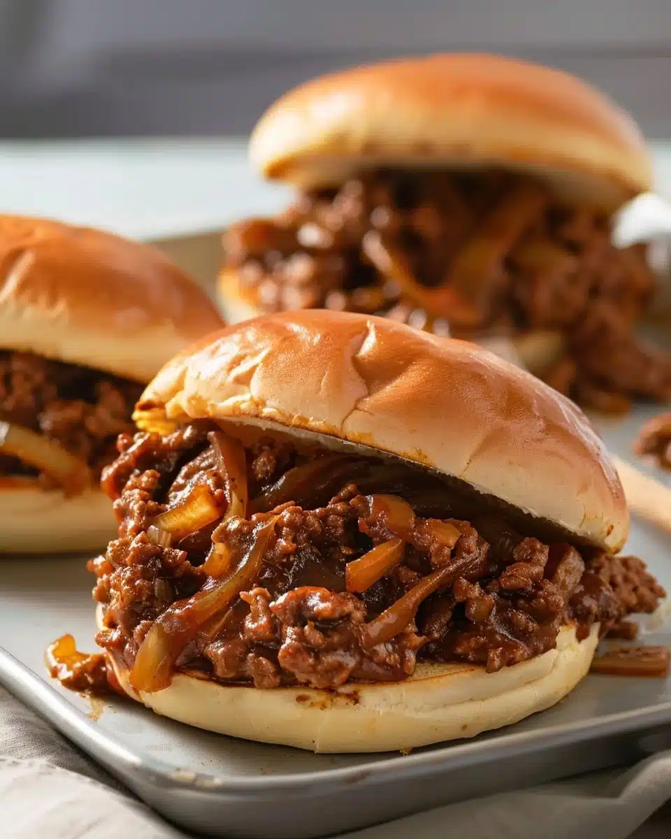Irresistible French Onion Beef Sloppy Joes
