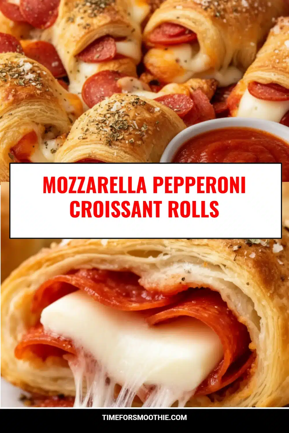 Mozzarella Pepperoni Croissant Rolls