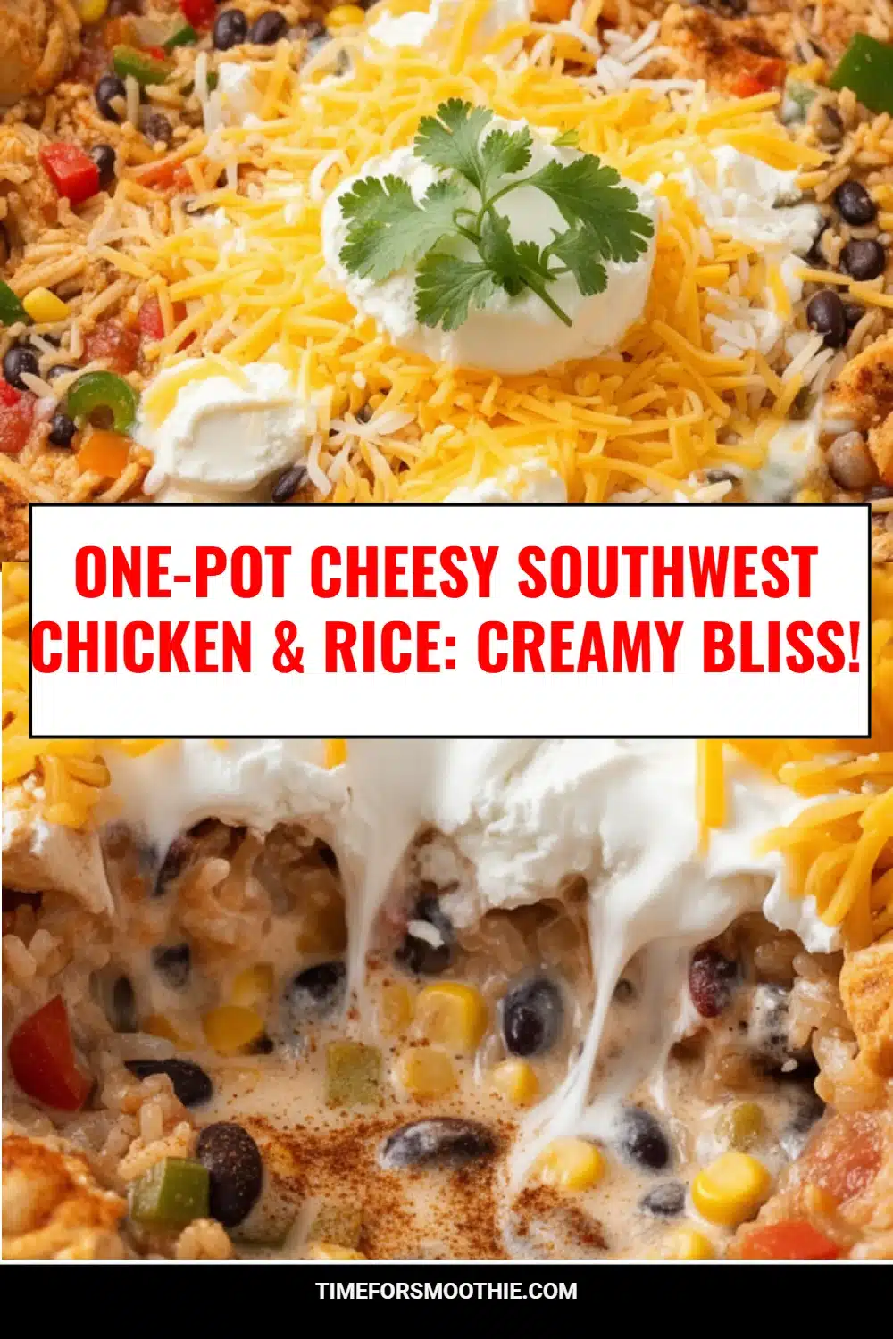 One-Pot Cheesy Southwest Chicken & Rice: Creamy Bliss!