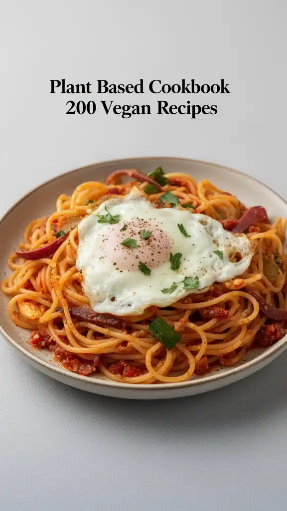 Plant Based Cookbook featuring 200 delightful vegan recipes.