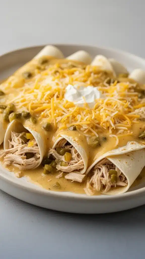 White Chicken Enchiladas