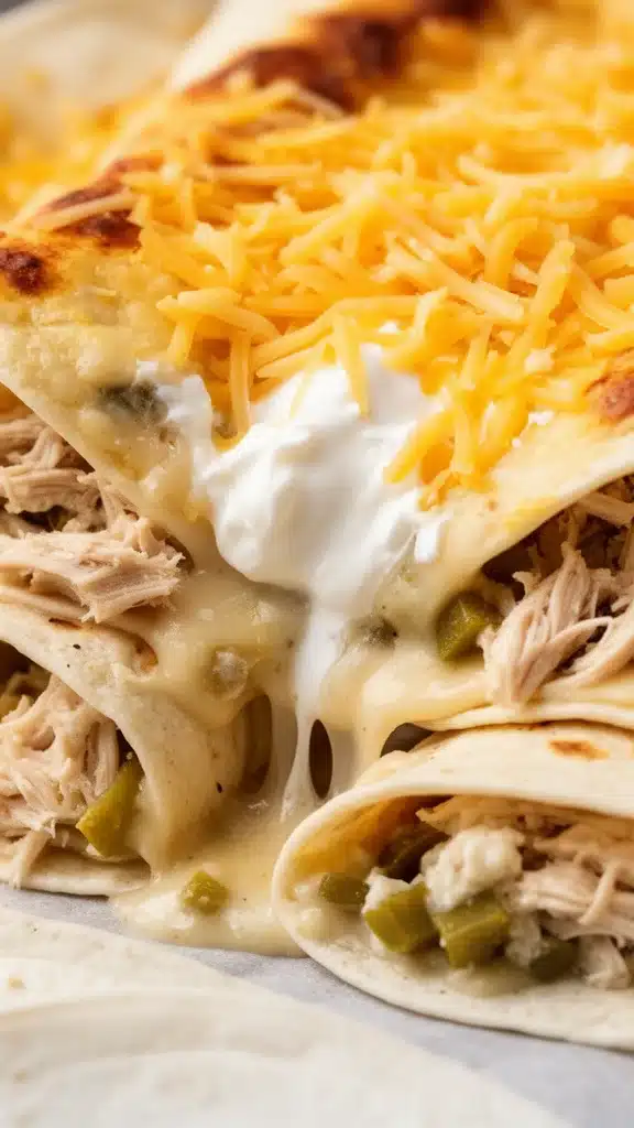 White Chicken Enchiladas